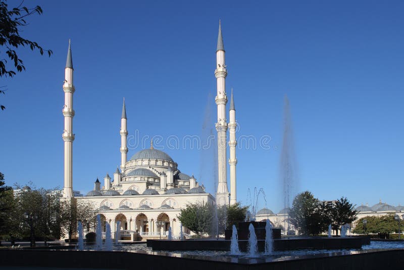 Akhmad Kadyrov Mosque na cidade de Grozny, Chechnya