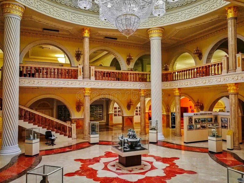 Akhmat kadyrov museu interior na cidade de grozny