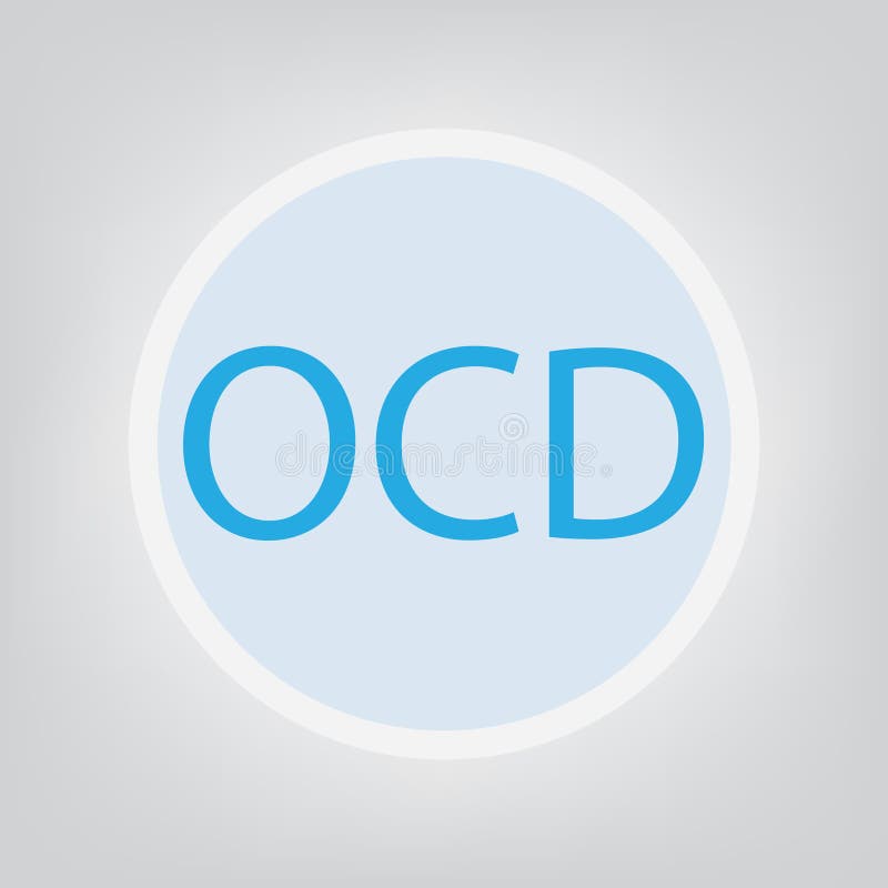 Akronym för tvångsmässig oordning för OCD tvångsmässig stock illustrationer Akronym för tvångsmässig oordning för OCD tvångsmässig stock illustrationer