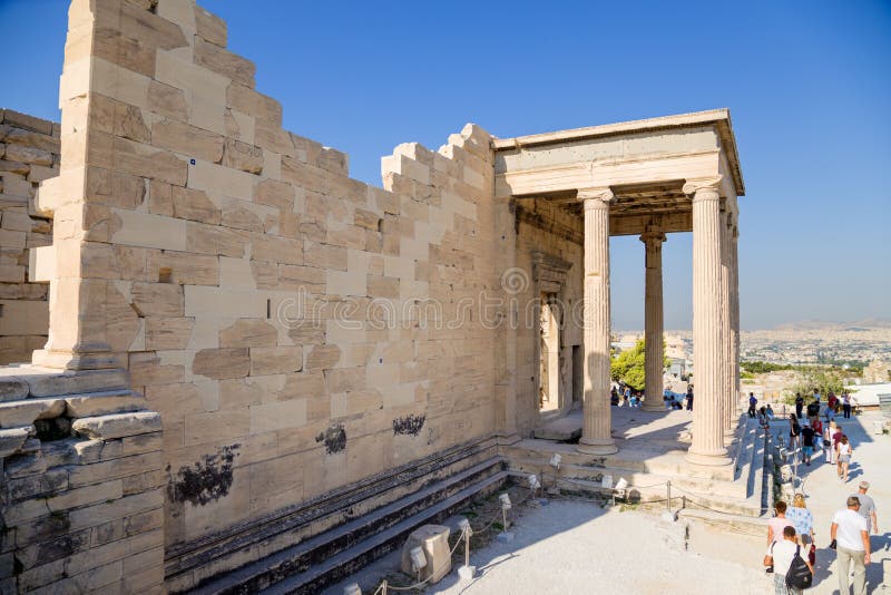 Akropol av Aten. Erechtheion royaltyfri bild Akropol av Aten. Erechtheion royaltyfri bild