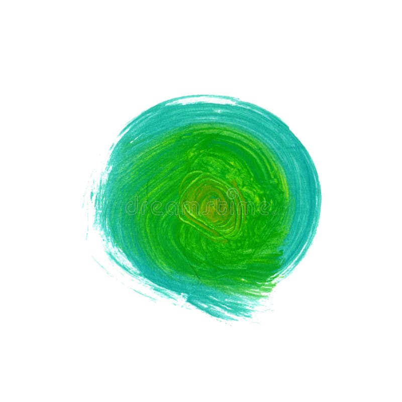 Akrylowy szczotkarski textured turkusu i zieleni round tło ilustracja wektor Akrylowy szczotkarski textured turkusu i zieleni round tło ilustracja wektor