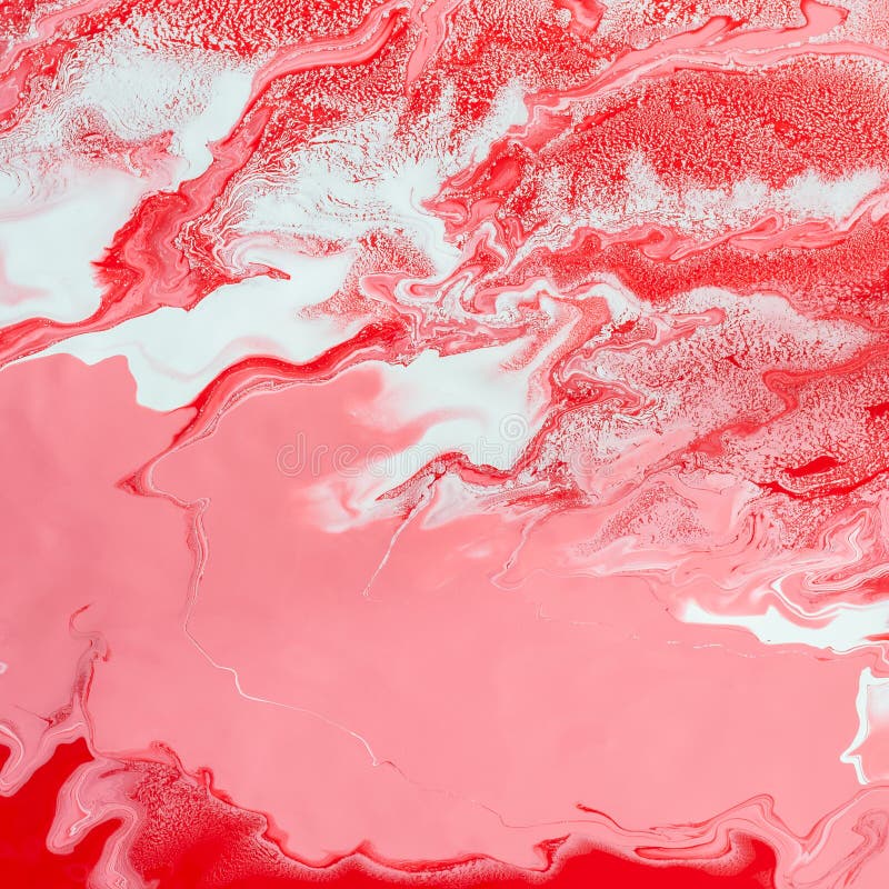 Akrylvätskekonst Vit, röd och rosa vätskeblandning och att bilda krabb krullning Abstrakt begrepp marmorerar bakgrund eller textu arkivbilder Akrylvätskekonst Vit, röd och rosa vätskeblandning och att bilda krabb krullning Abstrakt begrepp marmorerar bakgrund eller textu arkivbilder