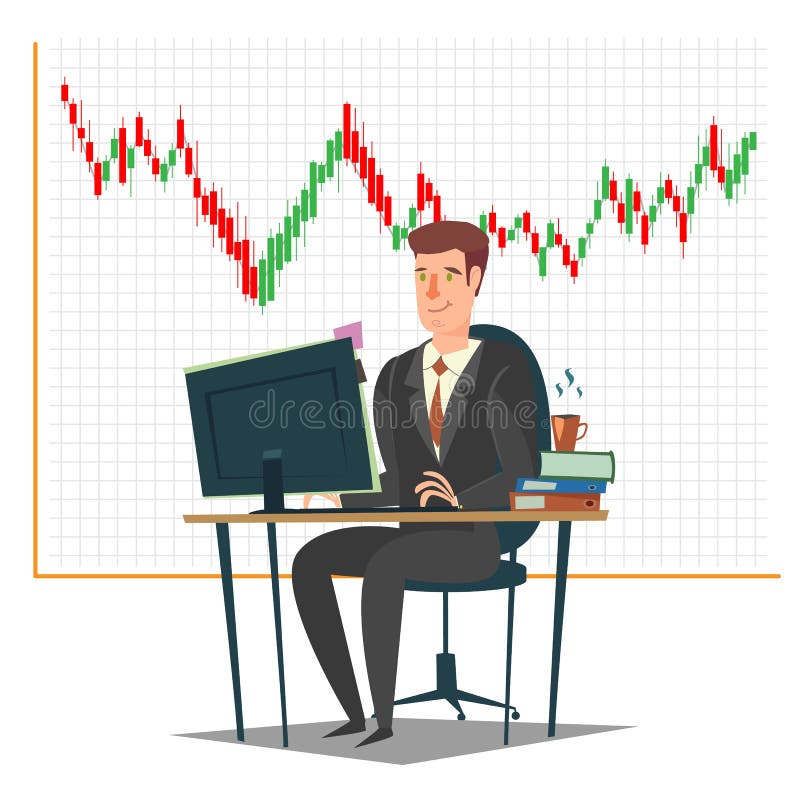Aktiemarknad, investering och illustration för handelbegreppsvektor royaltyfri illustrationer Aktiemarknad, investering och illustration för handelbegreppsvektor royaltyfri illustrationer