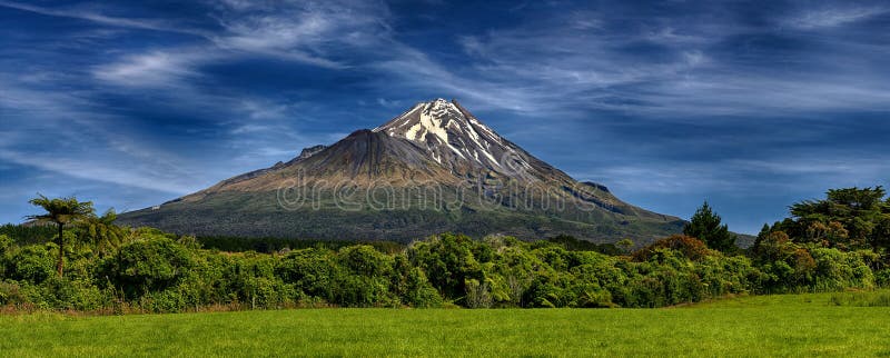 Aktywny wulkan Taranaki, Nowa Zelandia