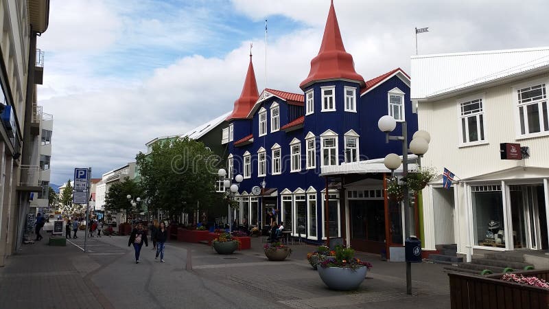 Akureyri, Island lizenzfreies stockfoto Akureyri, Island lizenzfreies stockfoto