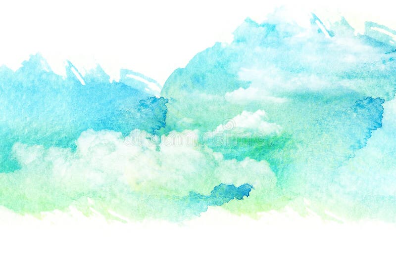 Akwareli ilustracja chmura ilustracja wektor Akwareli ilustracja chmura ilustracja wektor