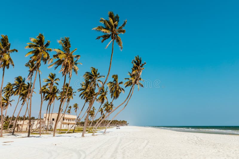 Al Haffa Beach at Salalah, Sultanate of Oman. Stock Photo Image of