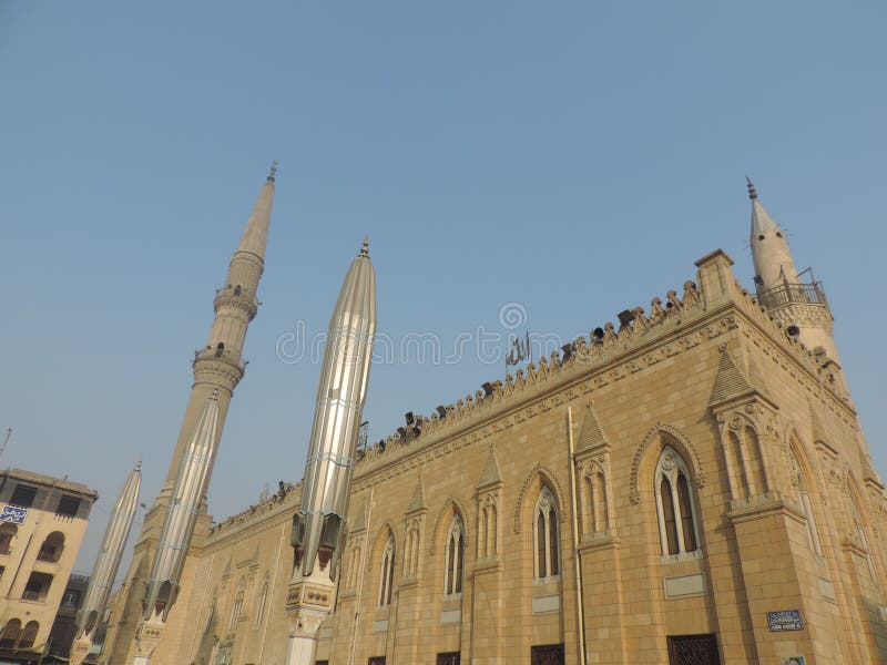 Al-Hussein Mosque, le Caire images stock Al-Hussein Mosque, le Caire images stock