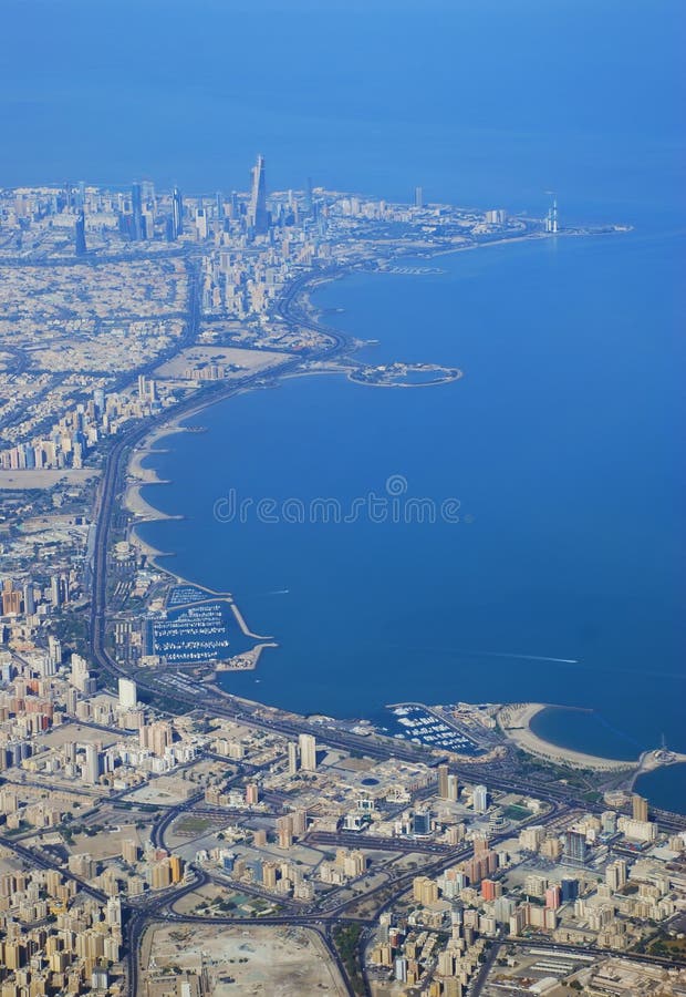 Kuwait city skyline stock photo. Image of house, middle 17602370