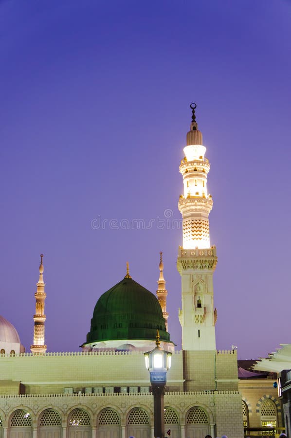 Al masjid medina清真寺nabawi 免版税库存照片 Al masjid medina清真寺nabawi 免版税库存照片
