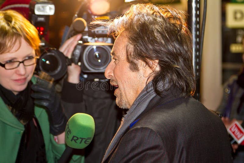 Al Pacino Interview for RTE TV Editorial Stock Image - Image of event