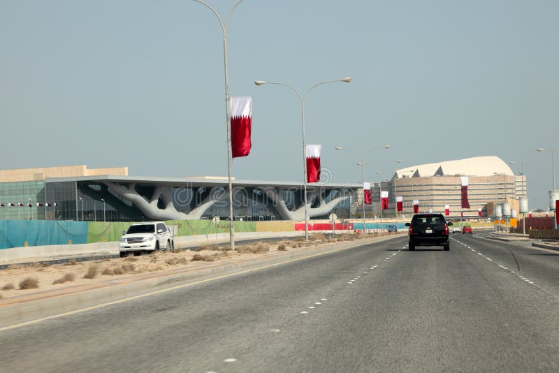 Al Rayyan Road In Doha, Qatar Editorial Photography - Image of dukhan