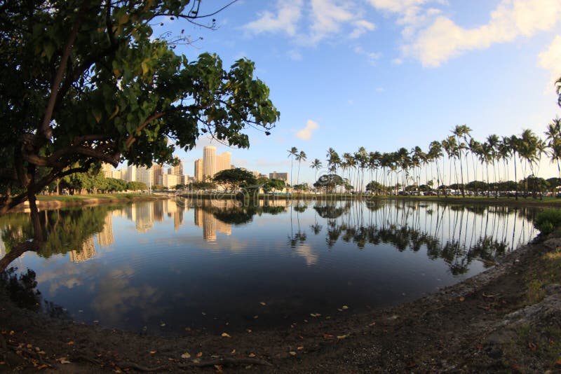 Ala Moana Sunset 16 stock image. Image of moana, shore 205473067