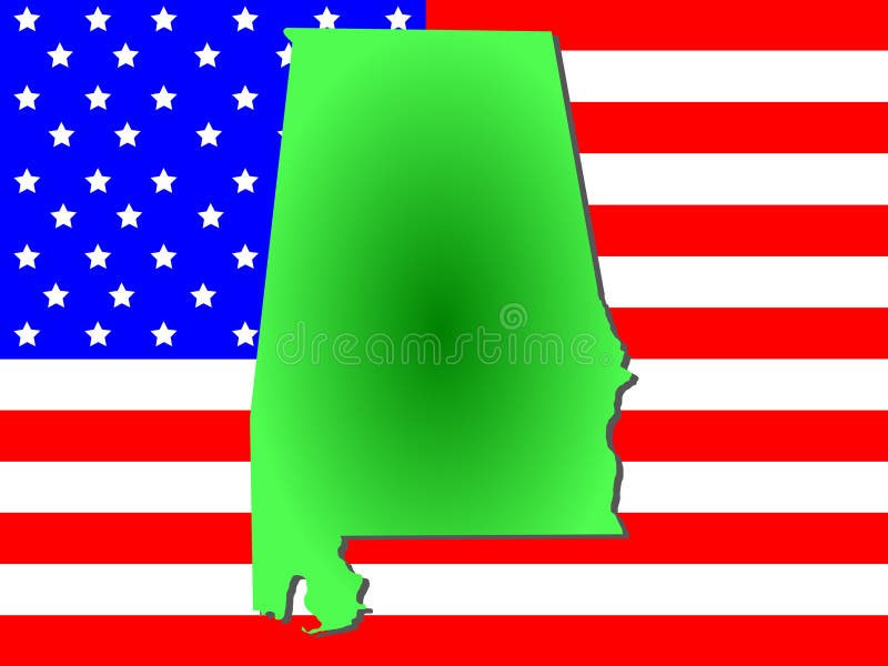 alabama amerykańska flaga ilustracja wektor alabama amerykańska flaga ilustracja wektor