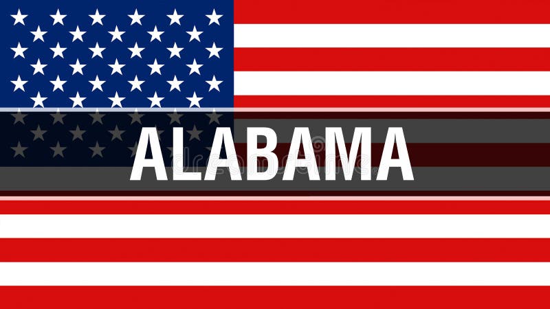 Alabama stan na usa flagi tle, 3D rendering Zlani stany Ameryka zaznaczają falowanie w wiatrze Dumny flagi amerykańskiej falowani ilustracja wektor Alabama stan na usa flagi tle, 3D rendering Zlani stany Ameryka zaznaczają falowanie w wiatrze Dumny flagi amerykańskiej falowani ilustracja wektor