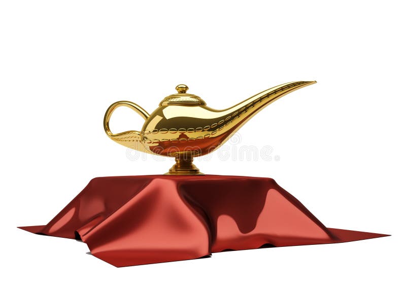 Aladin magic lamp vector illustration Aladin magic lamp vector illustration