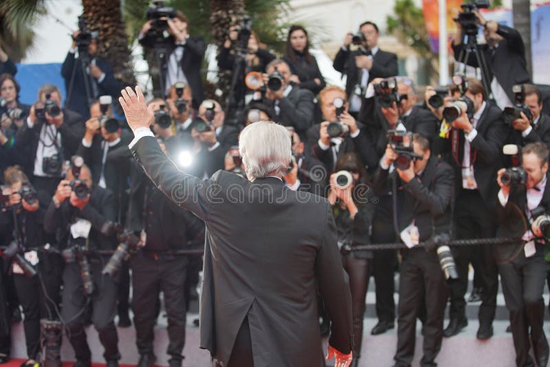 Alain Delon attends the screening of `A Hidden Life Une Vie CachÃ©e` during the 72nd annual Cannes Film Festival on May 19, 2019 in Cannes, France