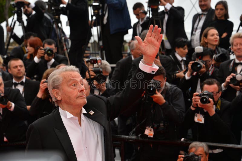 CANNES, FRANCE. May 19, 2019: Alain Delon at the gala premiere for A Hidden Life at the Festival de Cannes..Picture: Paul Smith / Featureflash