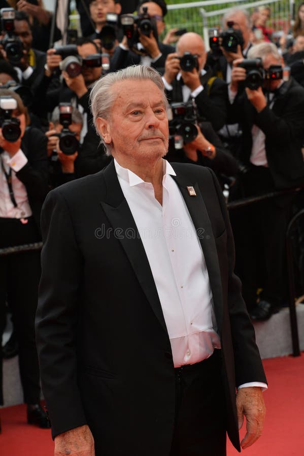 CANNES, FRANCE. May 19, 2019: Alain Delon at the gala premiere for A Hidden Life at the Festival de Cannes..Picture: Paul Smith / Featureflash