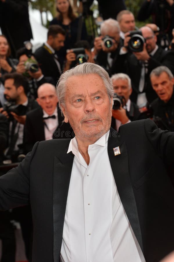 CANNES, FRANCE. May 19, 2019: Alain Delon at the gala premiere for A Hidden Life at the Festival de Cannes..Picture: Paul Smith / Featureflash