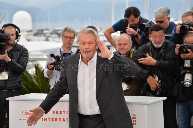 CANNES, FRANCE. May 19, 2019: Alain Delon at the photocall for French actor Alain Delon receiving the Palme D'Or D'Honneur at the 72nd Festival de Cannes..Picture: Paul Smith / Featureflash