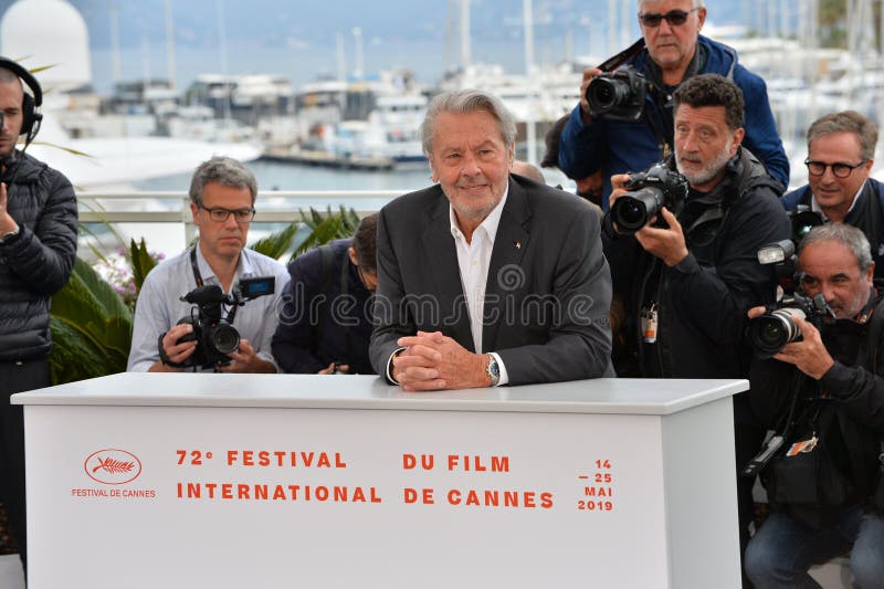 CANNES, FRANCE. May 19, 2019: Alain Delon at the photocall for French actor Alain Delon receiving the Palme D'Or D'Honneur at the 72nd Festival de Cannes..Picture: Paul Smith / Featureflash