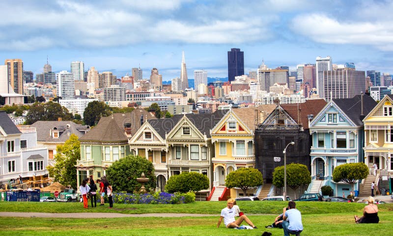 Alamo Square in San Francisco royalty free stock image Alamo Square in San Francisco royalty free stock image