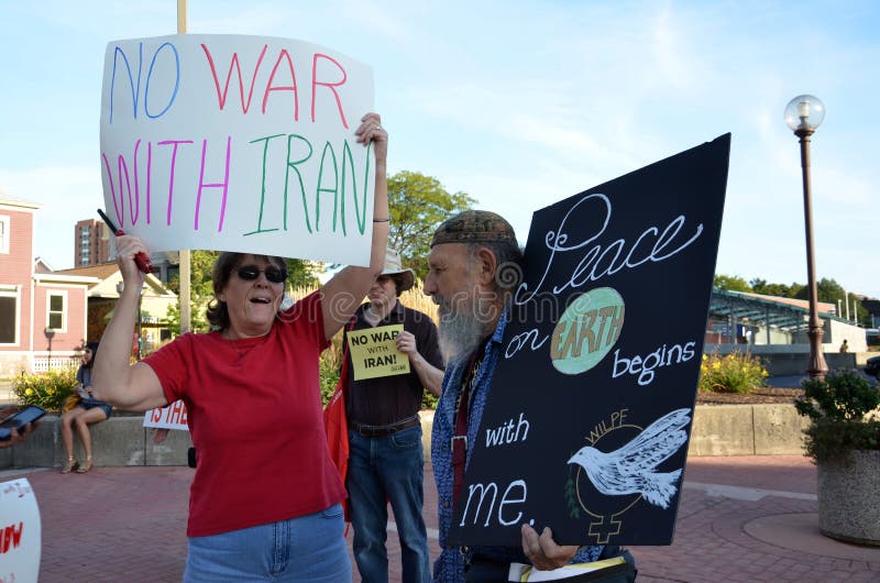 Alan Haber at peace rally, Ann Arbor, MI royalty free stock image Alan Haber at peace rally, Ann Arbor, MI royalty free stock image