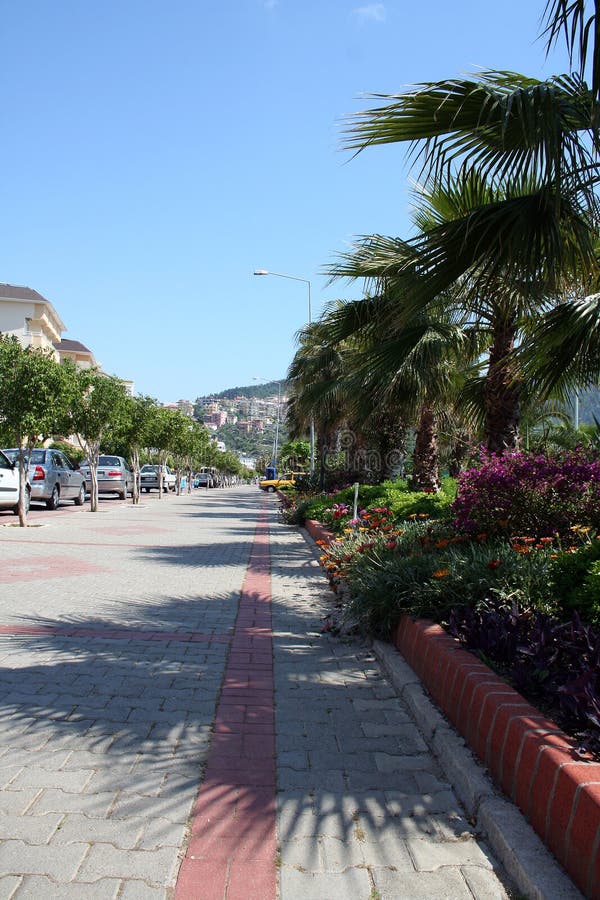 Alanya Straße lizenzfreies stockfoto