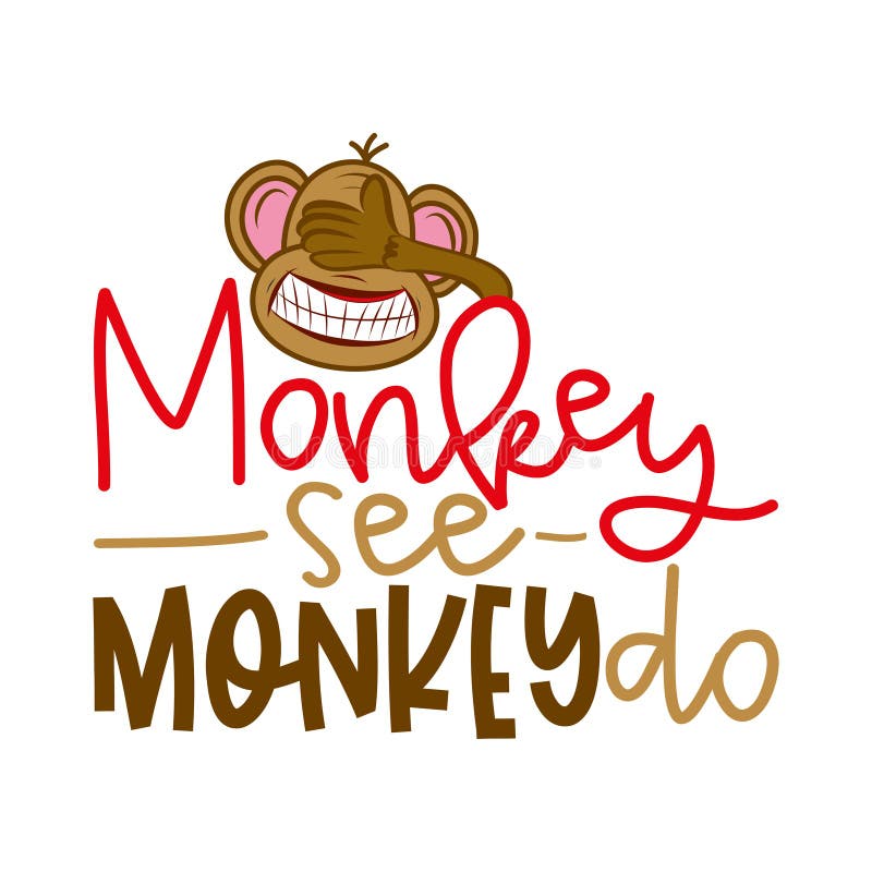 Monkey See Monkey Do Stock Vector Illustration Of Tobacco 30452714