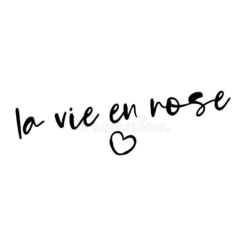 La Vie En Rose stock illustration. Illustration of woman ...