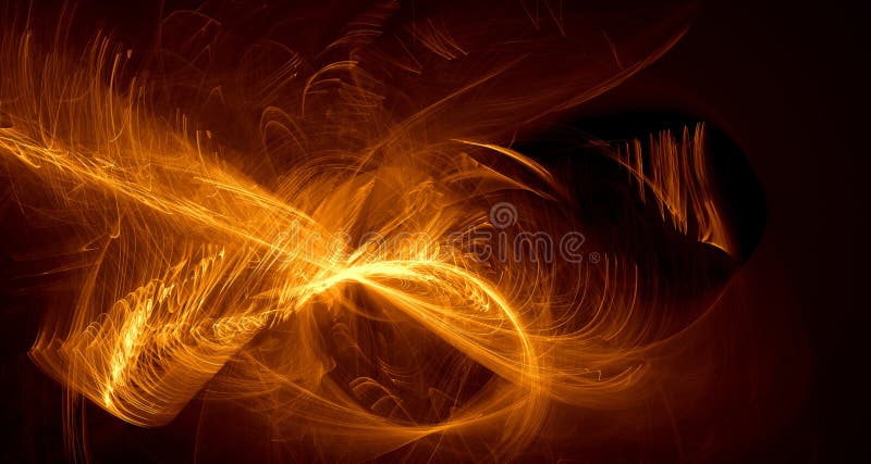 Alaranjado abstrato, amarelo, luz do ouro incandesce, os feixes, formas no fundo escuro ilustração stock Alaranjado abstrato, amarelo, luz do ouro incandesce, os feixes, formas no fundo escuro ilustração stock