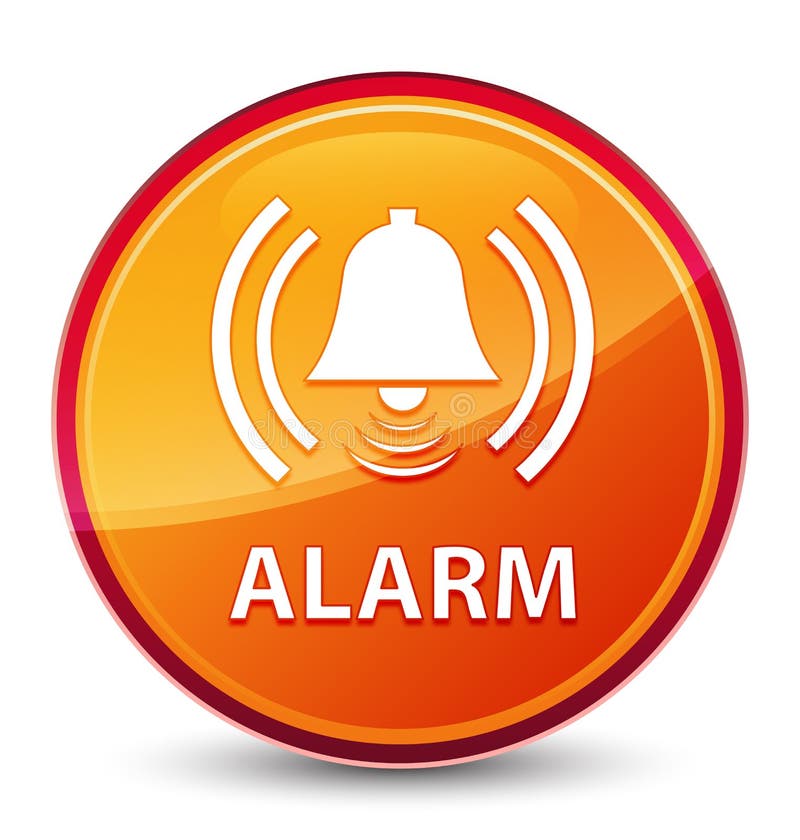 Alarm (bell Icon) Special Glassy Orange Round Button Stock Vector -  Illustration of ringing, sign: 142397405