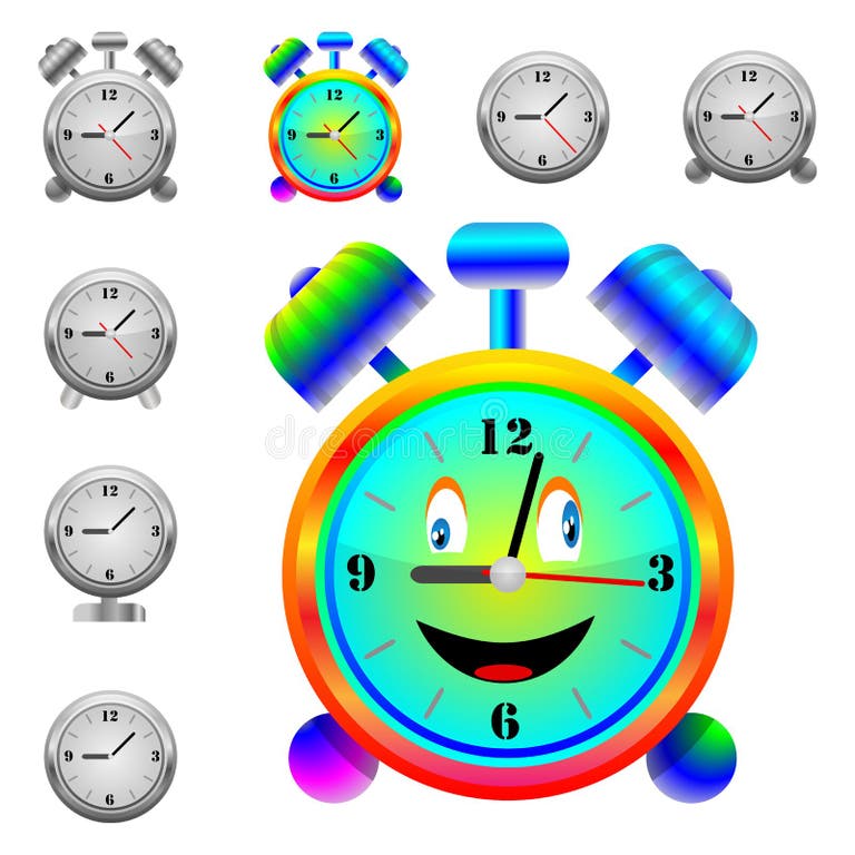 Mechanical Alarm Clocks Stock Illustrations 371 Mechanical Alarm