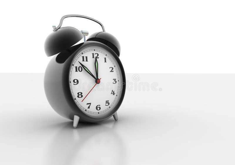 Alarm clock 3D royalty free illustration
