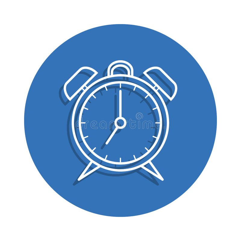 Clock Badge Color Set. Simple Glyph, Flat Vector of  Icons for Ui
