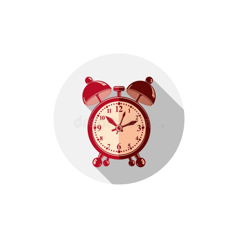 Alarmclock 3d Symbol, Best for Use in Graphic Design. Stock Vector Illustration of graphical