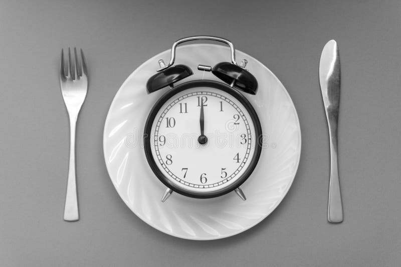 Time To Eat. Lunch Time, Breakfast and Dinner Concept. Stock Image