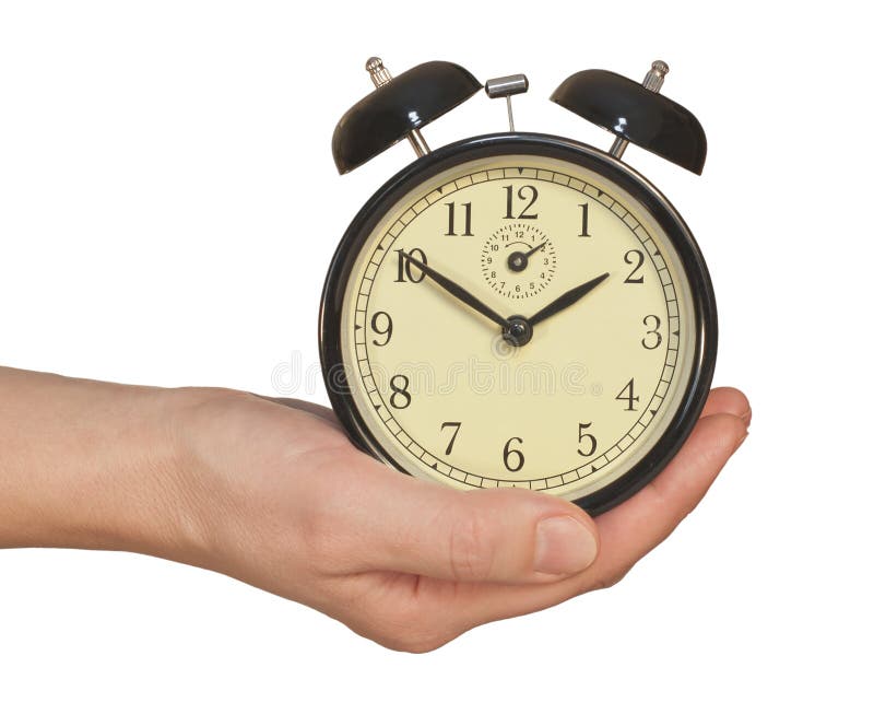 Alarm Clock In Hand Stock Images - Image: 22021854