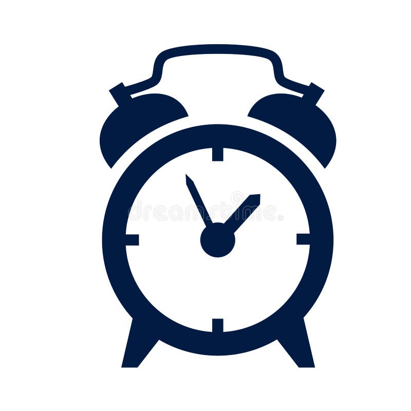 Alarm clock icon royalty free illustration
