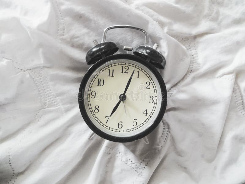 Alarm clock stock photo. Image of morning, sleeping, time 80584650