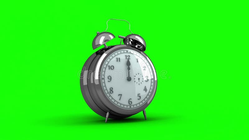 Alarm Clock Ringing on Green Background Stock Footage - Video of montage,  happy: 47613456
