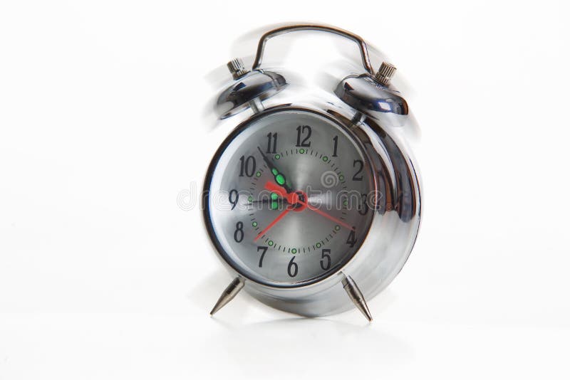 Alarm clock shake royalty free stock photography