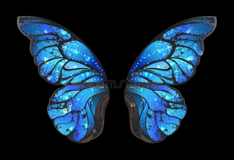 Alas de mariposa Azules