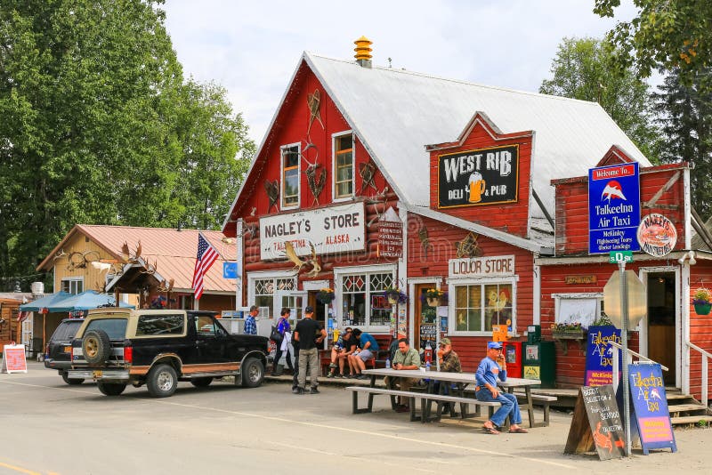 Alaska Downtown Talkeetna Shops