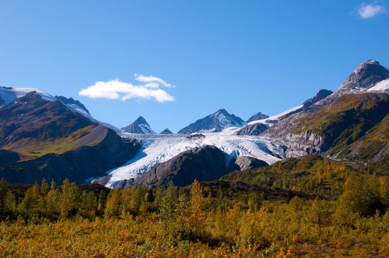 Alaska lodowa worthington fotografia stock