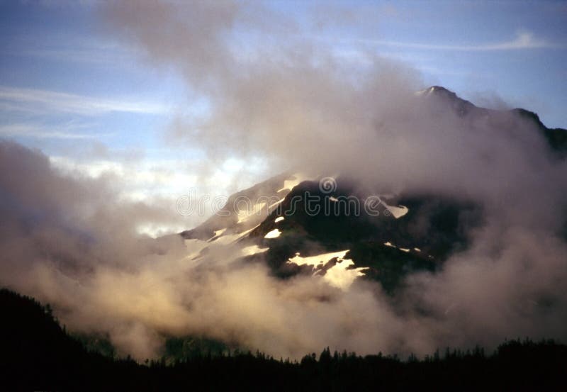 Alaskan Night stock image. Image of landscape, scenic, driving 407521