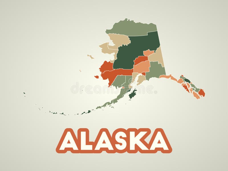 Alaska Poster in Retro Style. Stock Vector - Illustration of democracy ...