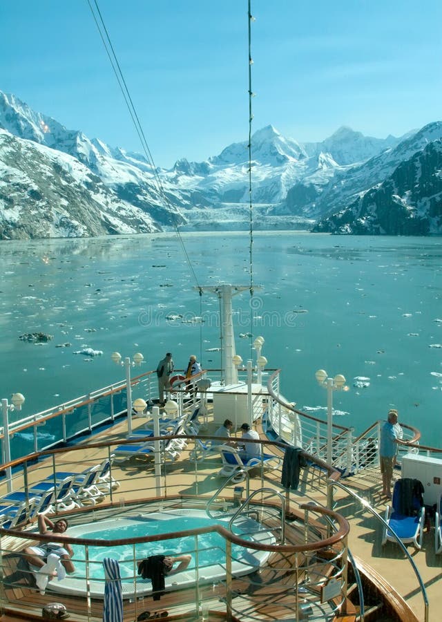Alaska's Glacier View from Cruise Ship royalty free stock images Alaska's Glacier View from Cruise Ship royalty free stock images