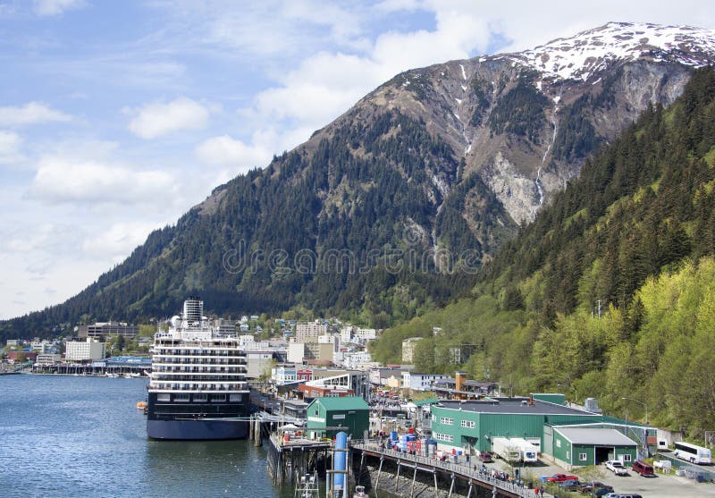 De hoofdstad van Alaska, Juneau royalty-vrije stock foto's